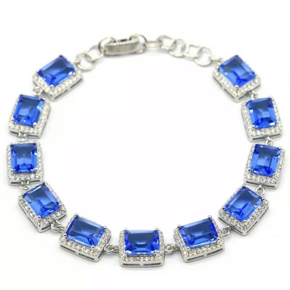 Luxury Tanzanite Bracelet (925 silver)